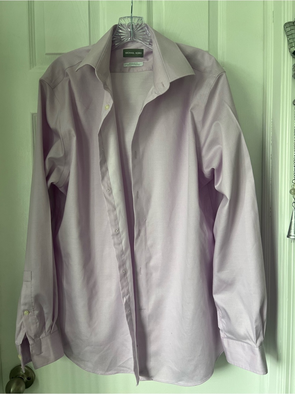 Michael Kors Men's Light Lavender Dress Shirt